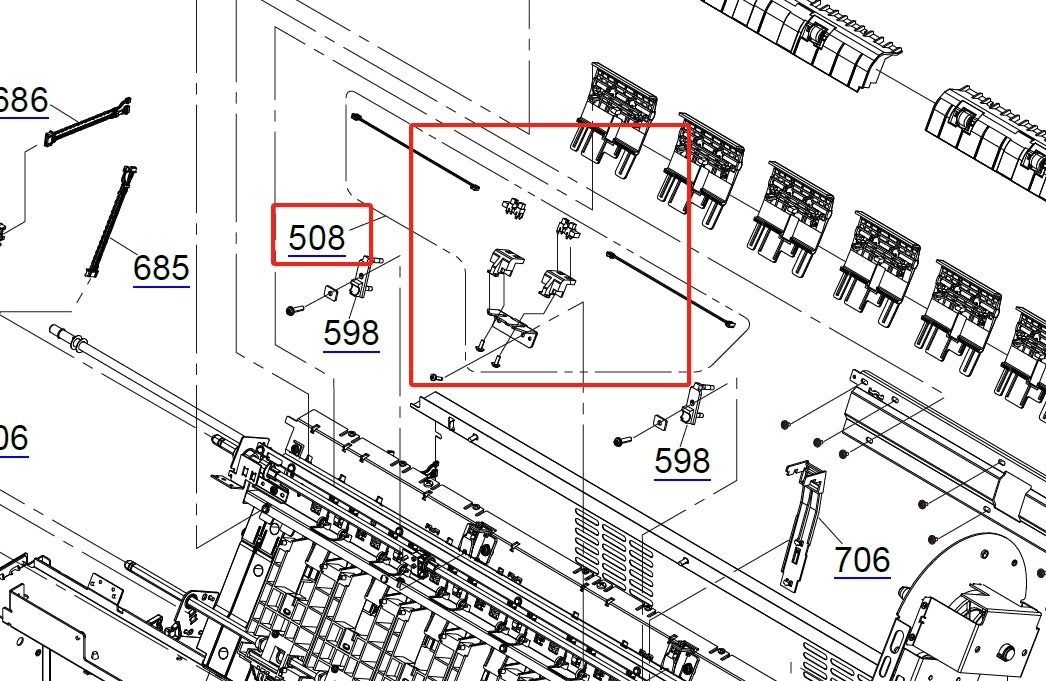 Sensor de grosor del papel EPSON SureColor P7500 P7550 P7570 / P9500 P9550 P9570 - 1821528