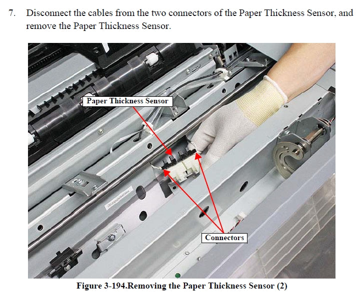 Sensor de grosor del papel EPSON SureColor P7500 P7550 P7570 / P9500 P9550 P9570 - 1821528