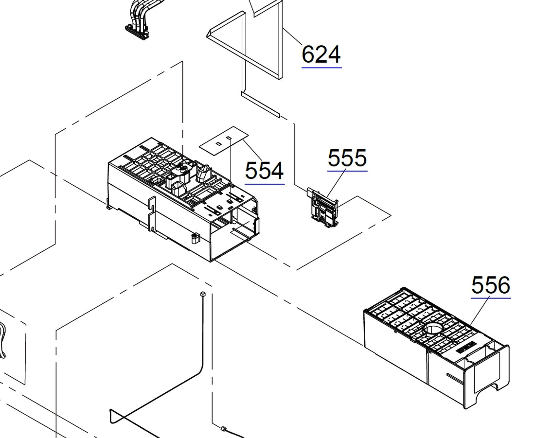 Unidad de guía de expulsión de tinta EPSON SureColor P7500 P7550 P7570 / P9500 P9550 P9570 - 1821490