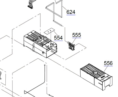Unidad de guía de expulsión de tinta EPSON SureColor P7500 P7550 P7570 / P9500 P9550 P9570 - 1821490