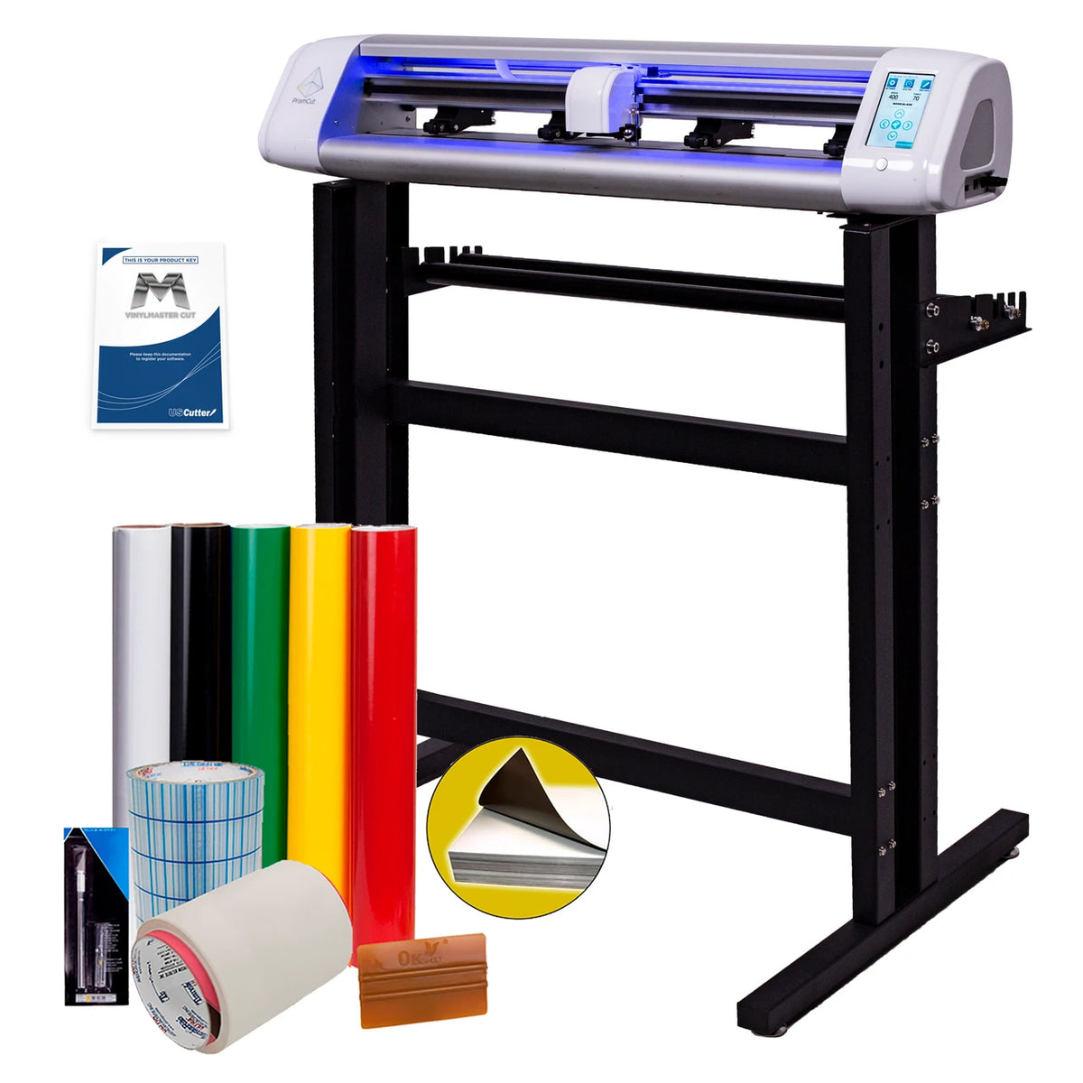PrismCut P28 Vinyl Cutter Starter Kit w/ Stand, Cutting Software &amp; Supplies - New