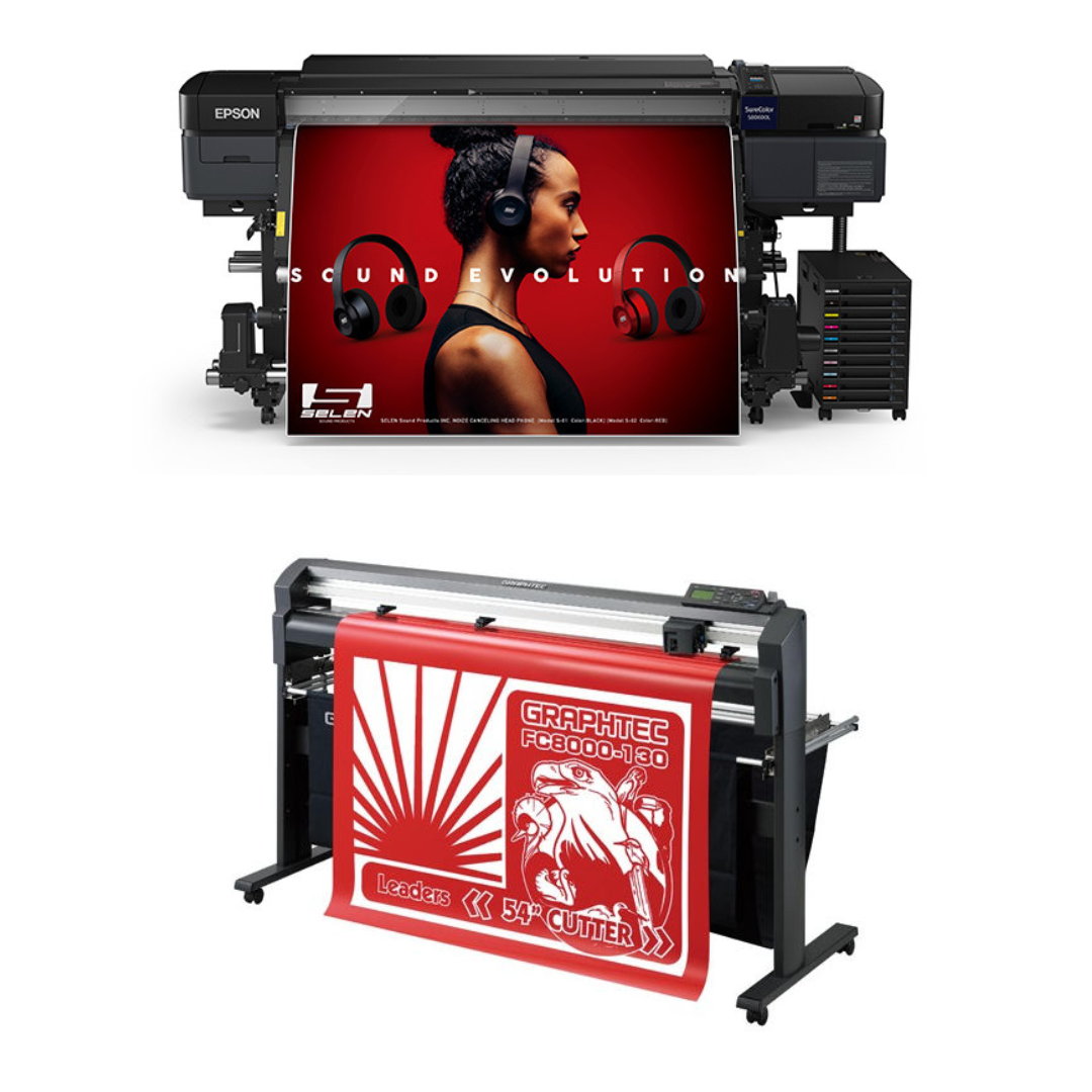 PAQUETE - Impresora solvente Epson SureColor S80600L de 64" - Reacondicionada (1 año de garantía) + Laminadora en frío de formato ancho totalmente automática de 63", con asistencia térmica