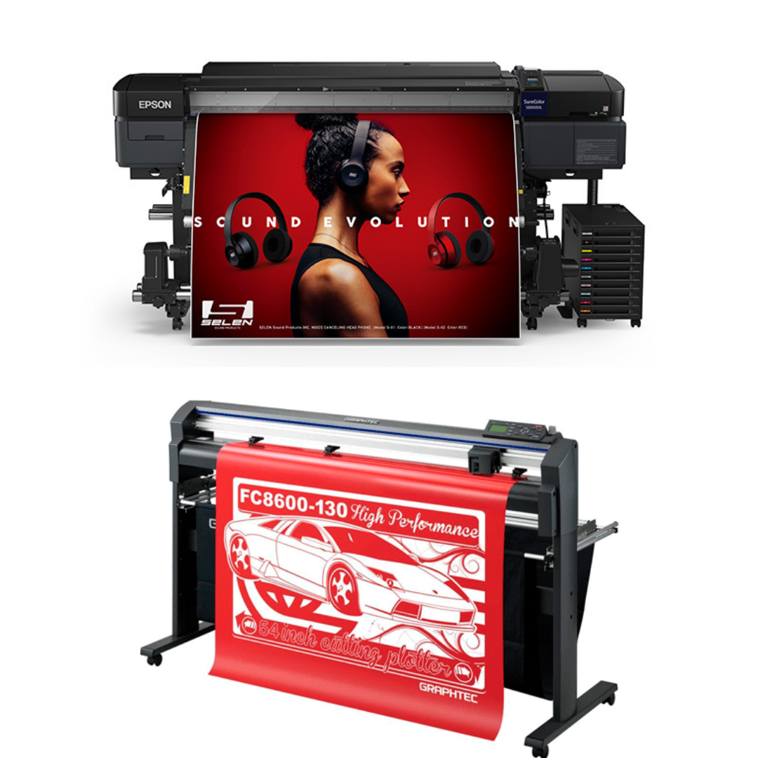 PAQUETE - Impresora solvente Epson SureColor S80600L de 64" - Reacondicionada (1 año de garantía) + Laminadora en frío de formato ancho totalmente automática de 63", con asistencia térmica
