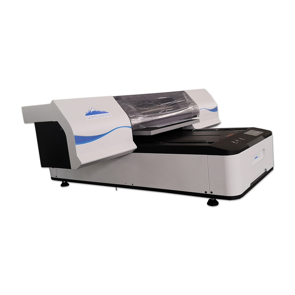 Impresora UV digital de cama plana Qomolangma 6090, tinta blanca y de color