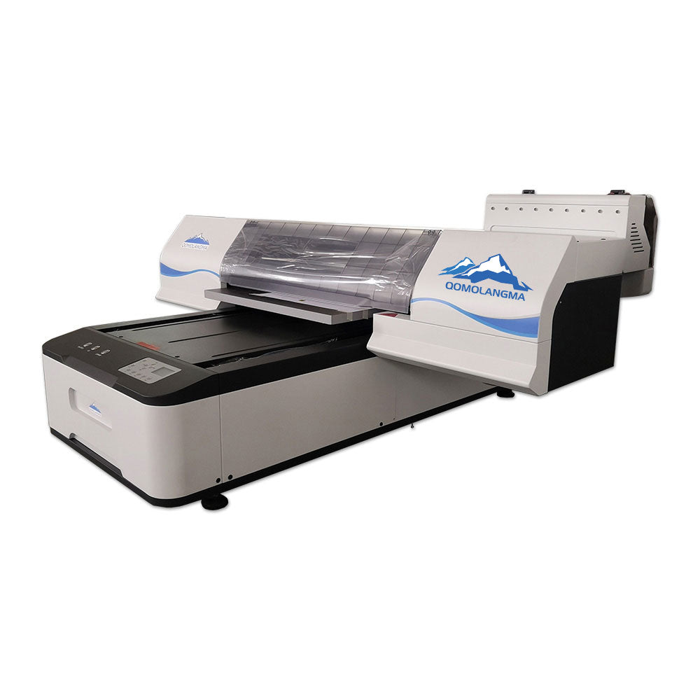 Impresora UV digital de cama plana Qomolangma 6090, tinta blanca y de color