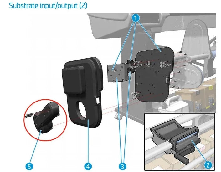 Conjunto de módulo de estructura izquierda para HP Latex serie 560, 570 (M0E29-67039) - Nuevo