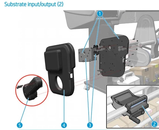 Conjunto de módulo de estructura izquierda para HP Latex serie 560 y 570 (M0E29-67039) - Reacondicionado