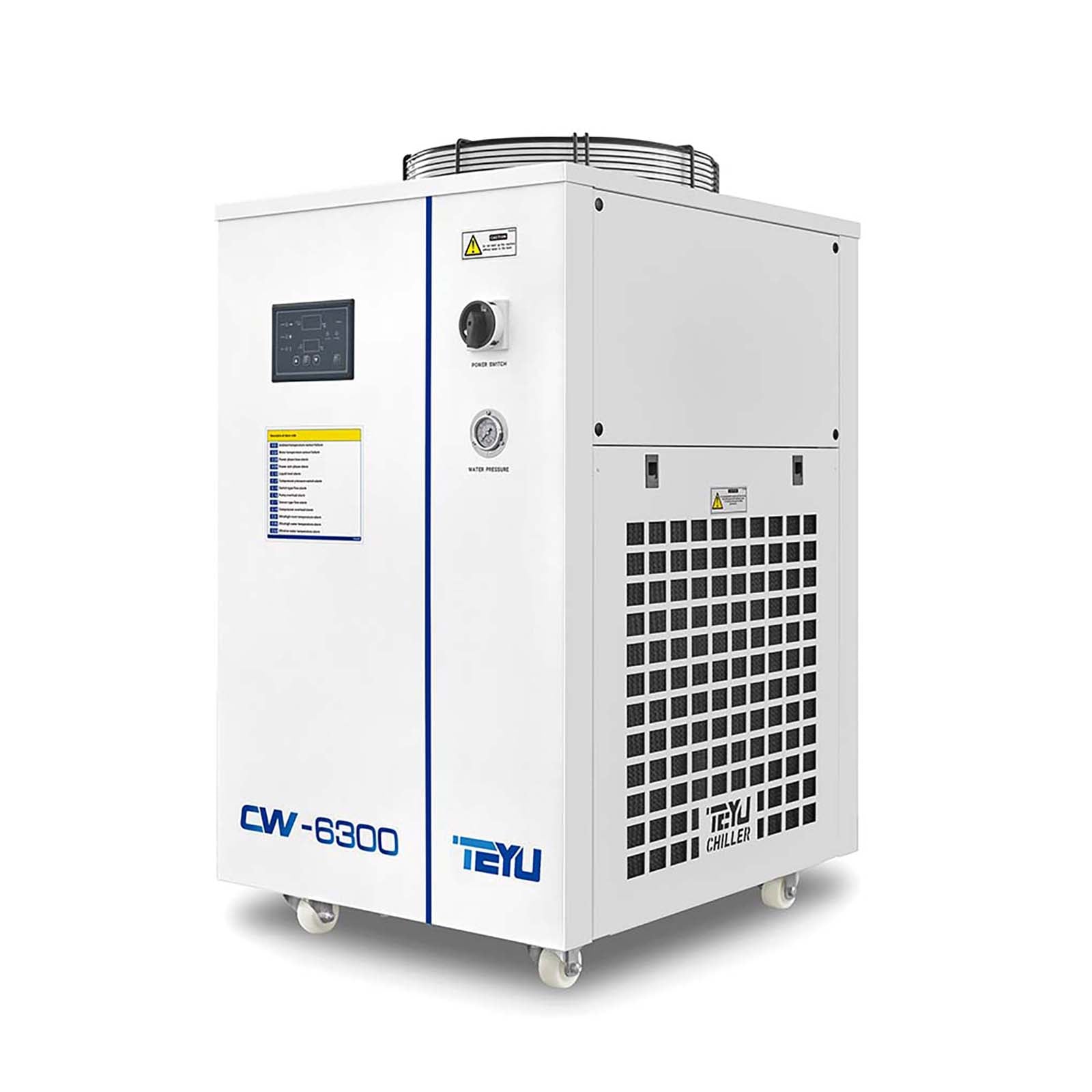 Enfriador de agua industrial S&amp;amp;A CW-6300BN para máquina de corte láser de CO2 CNC de 4,28 HP, CA 1P 220 V 60 Hz