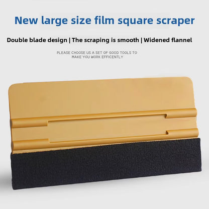 Gold/Gray Vinyl Wrap Squeegee Long Soft Squeegee (15.3cm x 7.5cm) - 1pcs