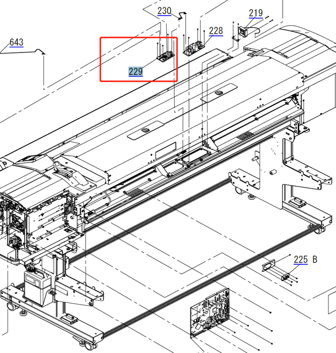 Placa sub-H EPSON SC-S40600/S60600/S80600/S40670/S60670/S80670 - 2175355