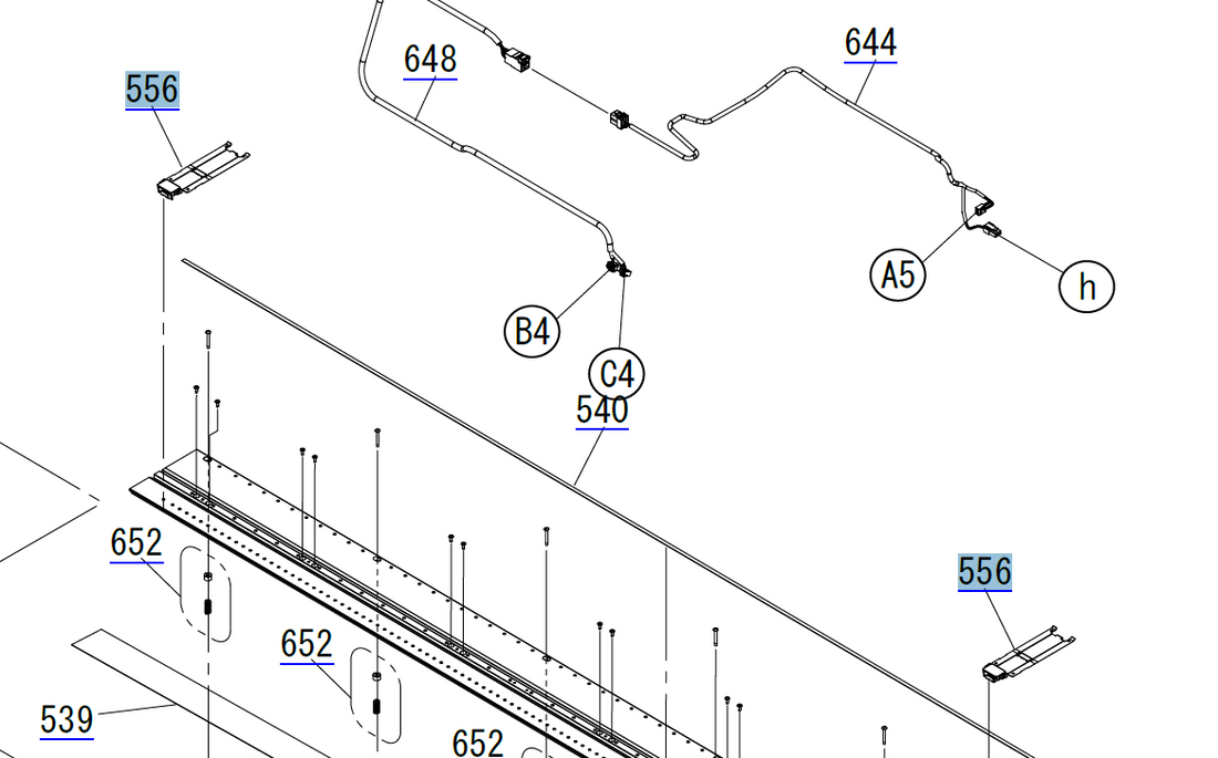 EPSON SC-S40600 S60600 S80600 B9000 / S40670 S60670 S80670 B9070 CONJUNTO DE PLACA DE BORDE DE MATERIAL - 1680709