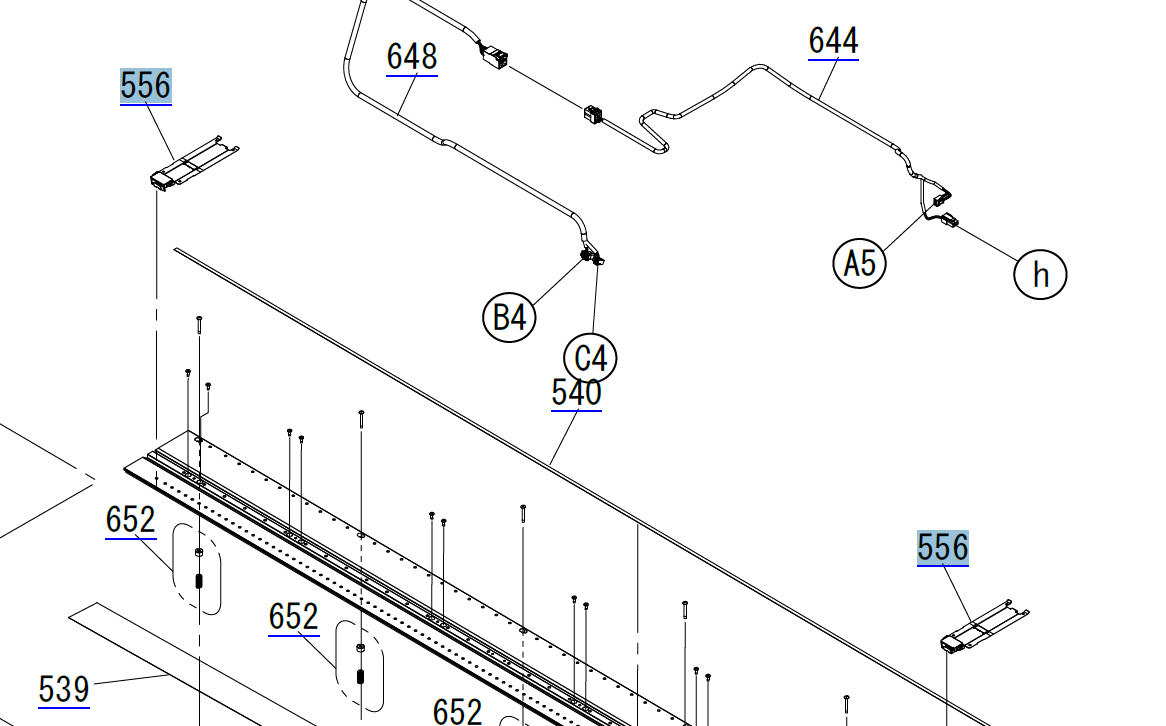 EPSON SC-S40600 S60600 S80600 B9000 / S40670 S60670 S80670 B9070 CONJUNTO DE PLACA DE BORDE DE MATERIAL - 1680709