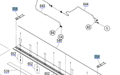 EPSON SC-S40600 S60600 S80600 B9000 / S40670 S60670 S80670 B9070 CONJUNTO DE PLACA DE BORDE DE MATERIAL - 1680709