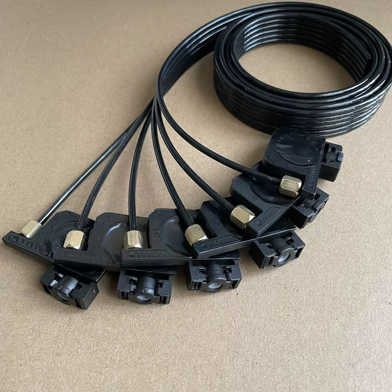 Tubo de tinta para impresora DTF A3 A4 de 150 cm / Impresora DTG de 6 líneas, conducto de tinta, amortiguador de saco de tinta con tuercas para las series L805, L801, L1800 y R1390