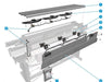 NEW B4H70-67043  DRYING FANS CABLE 64 SERV  (part number 5) for HP LATEX 360 - 330 www.wideimagesolutions.com Parts and Inks 57.99