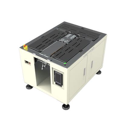 Máquina semiautomática de plegado y empaquetado de ropa Qomolangma. Máquina para doblar, apilar y embolsar ropa.