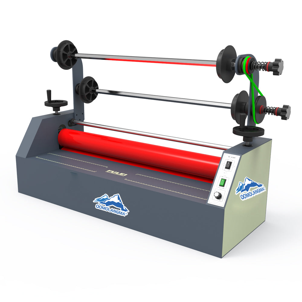 Laminadora en frío eléctrica para tarjetas de presentación Qomolangma de 26 pulgadas, semiautomática, para uso doméstico.