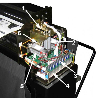 Conjunto de motor sin codificador ni polea para Summa Clase S, series 120, 140, 160 y 75 (395-400) 
