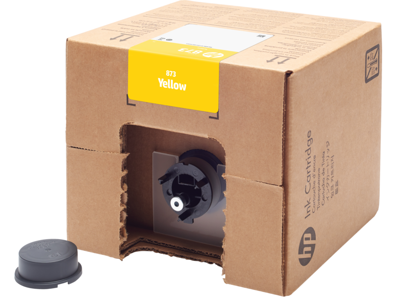 Cartucho de tinta Latex amarillo HP 873Y de 3 litros para impresora Latex 800 (4UV41A)