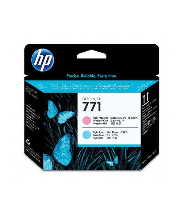 Cabezal de impresión DesignJet magenta claro y cian claro HP 771 para las series HP DesignJet Z6200 y Z6800 (CE019A)