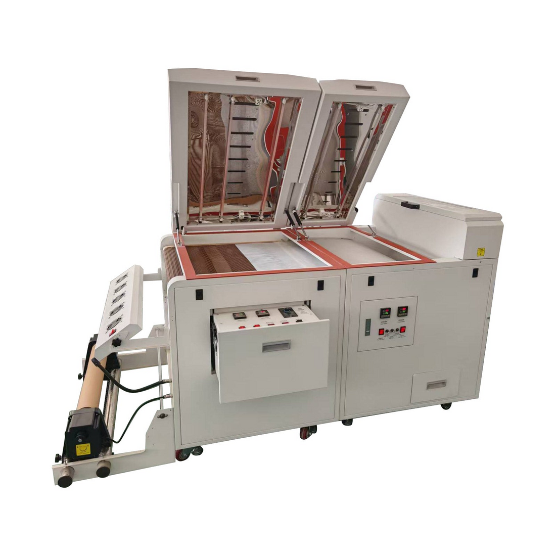 US Stock 24in Automatic DTF Powder Shaker and Dryer with Vacuum Absorption Conveying Platform