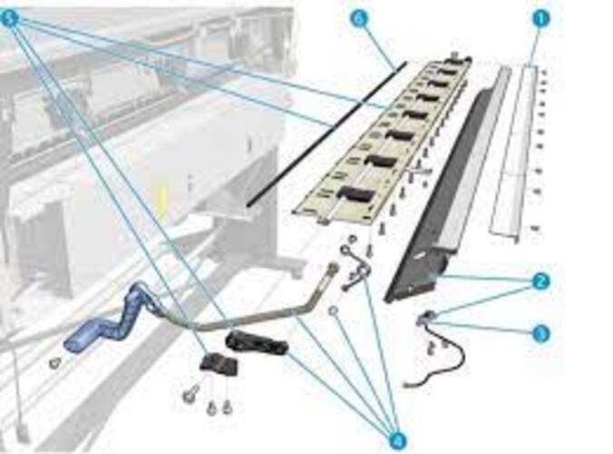 Palanca de plástico de la rueda de presión para HP Z6200 D5800 Latex 330 360 570 370 115 (B4H70-67100)