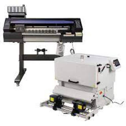 US Stock-Prime 24inch (600mm) DTF Printer with CALCA Vertical Model Compact DTF Powder Shaker and Dryer