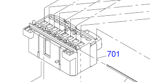 Conjunto de carro/cursor CR para EPSON Pro 4880/4800/4450/4400 - 1290785