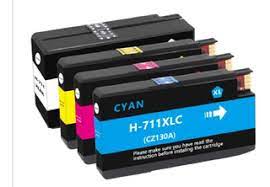 Paquete de 4 cartuchos de tinta HP 711 XL para HP DesignJet T120 y T520