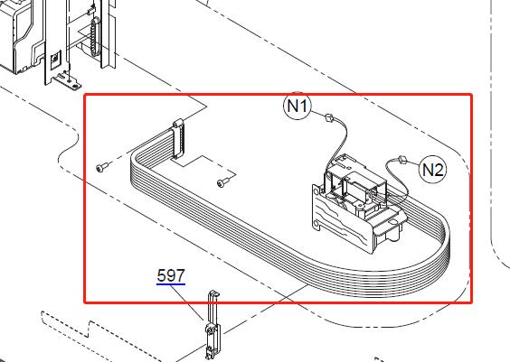 EPSON P600 P800 / 3890 3880 3885 / 3800 3850 R3000 Conjunto de compuerta con tubo