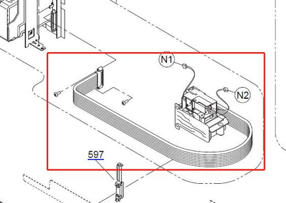 EPSON P600 P800 / 3890 3880 3885 / 3800 3850 R3000 Conjunto de compuerta con tubo