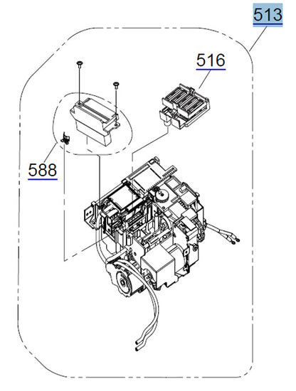 EPSON Pro 4900 4910 / SC-P5000 Bomba / Unidad de limpieza - 1897160 / 1824264 