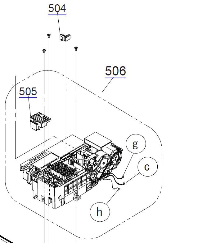 EPSON SureColor SC-F6000/F6070/B6000/B6070 T3000/T3070/T3200/T3270 T5000/T5070/T5200/T5270 T7000/T7070/T7200/T7270 Conjunto de tapa de bomba/Unidad de limpieza - 1862057