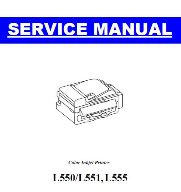 Manual de servicio de la EPSON L550/L551/L555