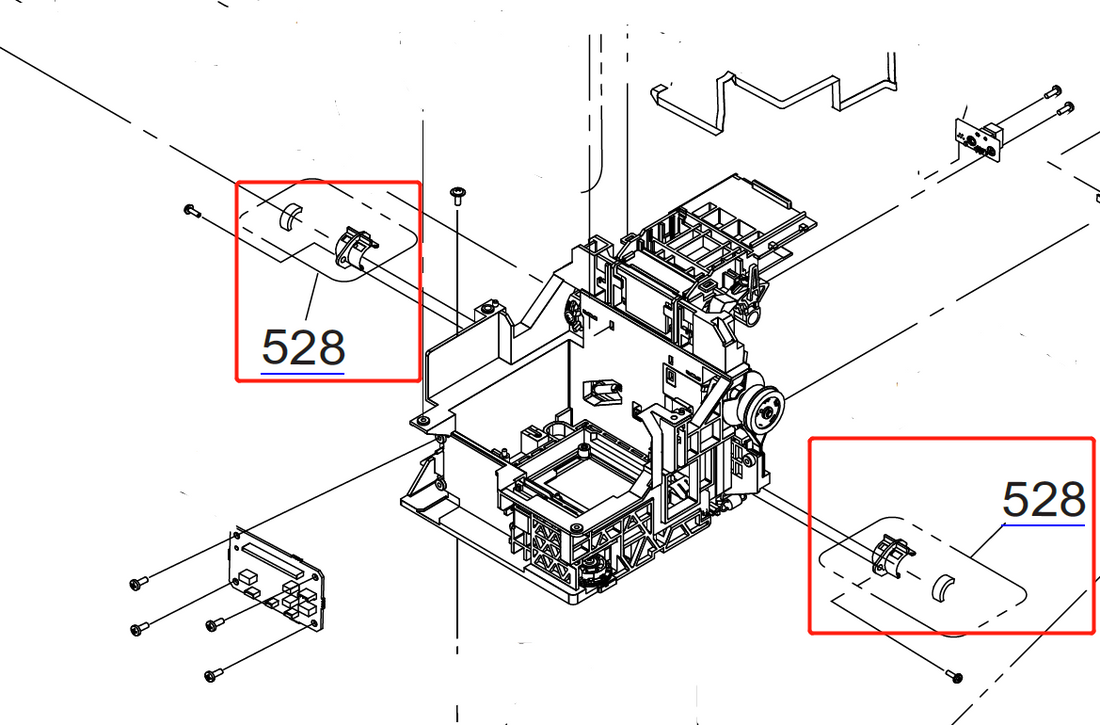 EPSON B6000 F6000 F6200 F6300 / T3000 T5000 T7000 / T3200 T5200 T7200 CONJUNTO DE ALMOHADILLA DE ACEITE, ASP - 1588063