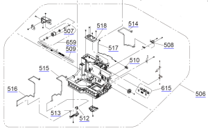 EPSON SC-F7200 F7270 B7000 B7070 CONJUNTO DE CARRO CR - 1858150