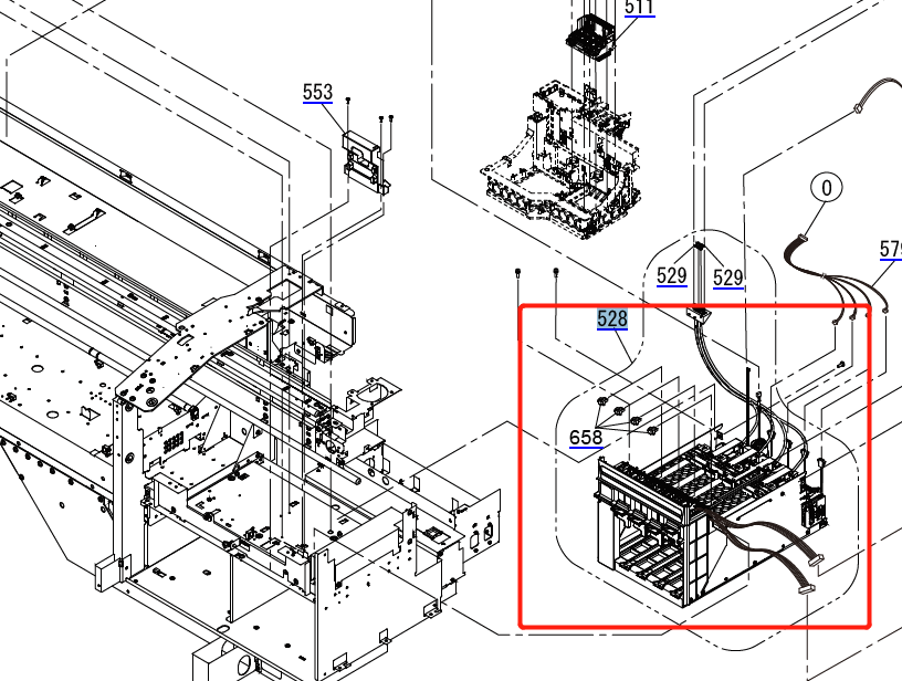EPSON SC-F7200 F7270 F9200 F9270 Portatinta derecho. - 1921964 / 1863901 / 1828621