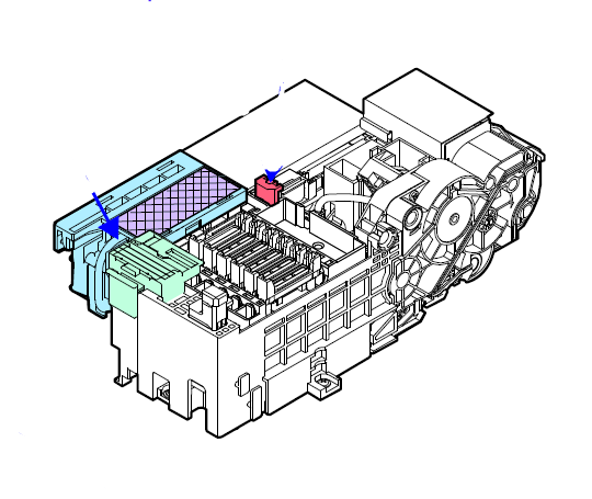Conjunto de tapa de bomba EPSON SC-F7200 F7270 - 1832945