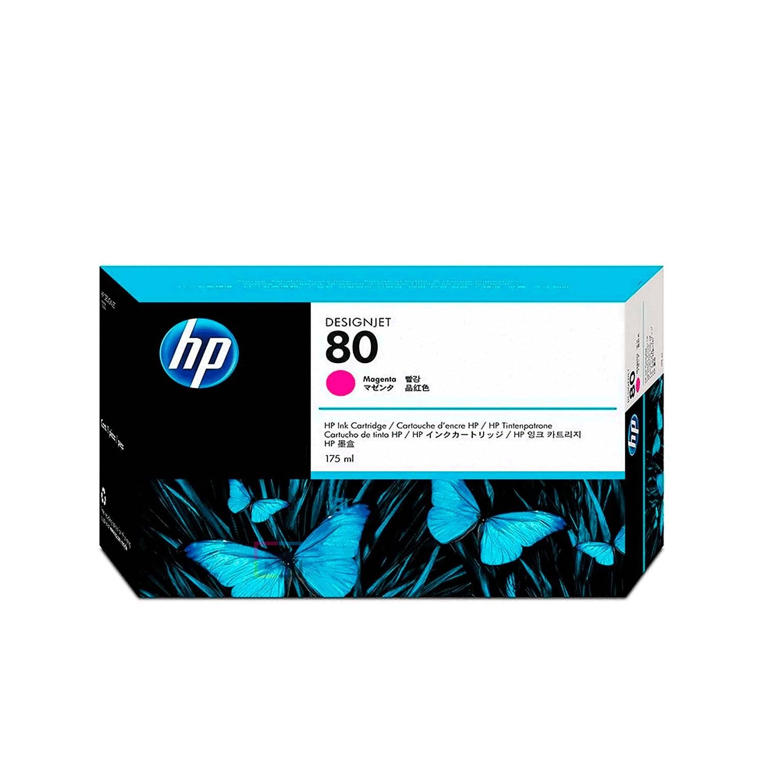 EN OFERTA - Cartucho de tinta magenta HP 80 de 175 ml para HP DesignJet 1050C/1055CM - C4874A