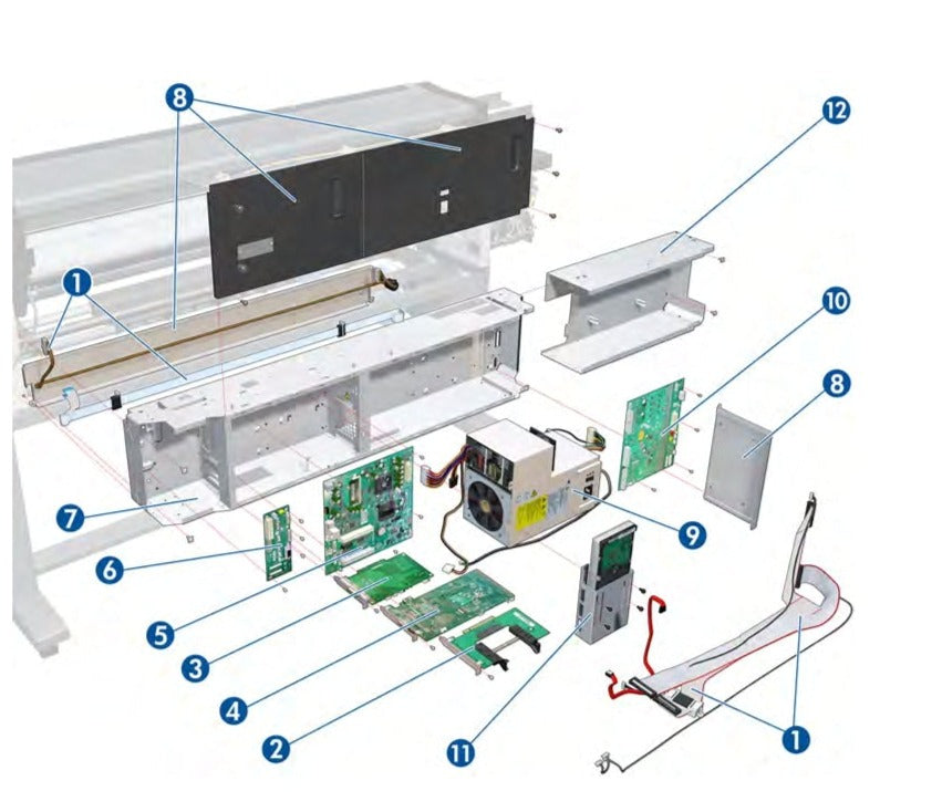 Kit de cables para módulo electrónico para la impresora HP DesignJet serie Z6200 de 42 pulgadas (CQ109-67029)