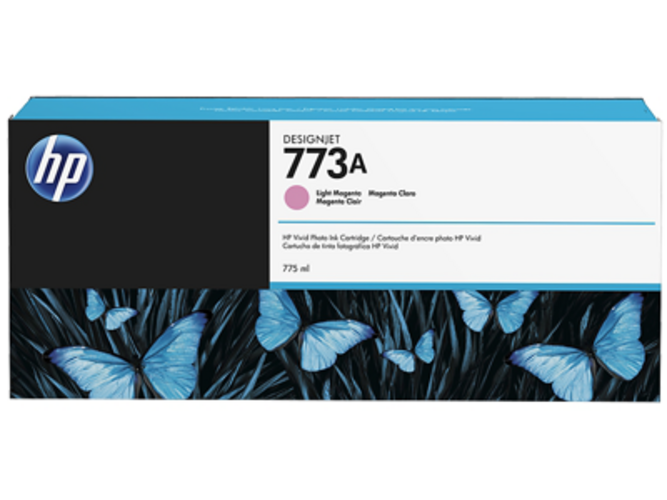 Cartucho de tinta magenta claro HP 773A de 775 ml para HP DesignJet Z6600, Z6610, Z6800, Z6810 - C1Q25A