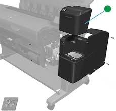 Conjunto del panel frontal de la cubierta de tinta para las series HP DesignJet T920, T1500 y T2500 (CR357-67058)