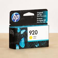 Cartucho de tinta original HP 920 amarillo para impresoras OfficeJet 6000, 6500, 6500A, 7000 y 7500A - CH636AN