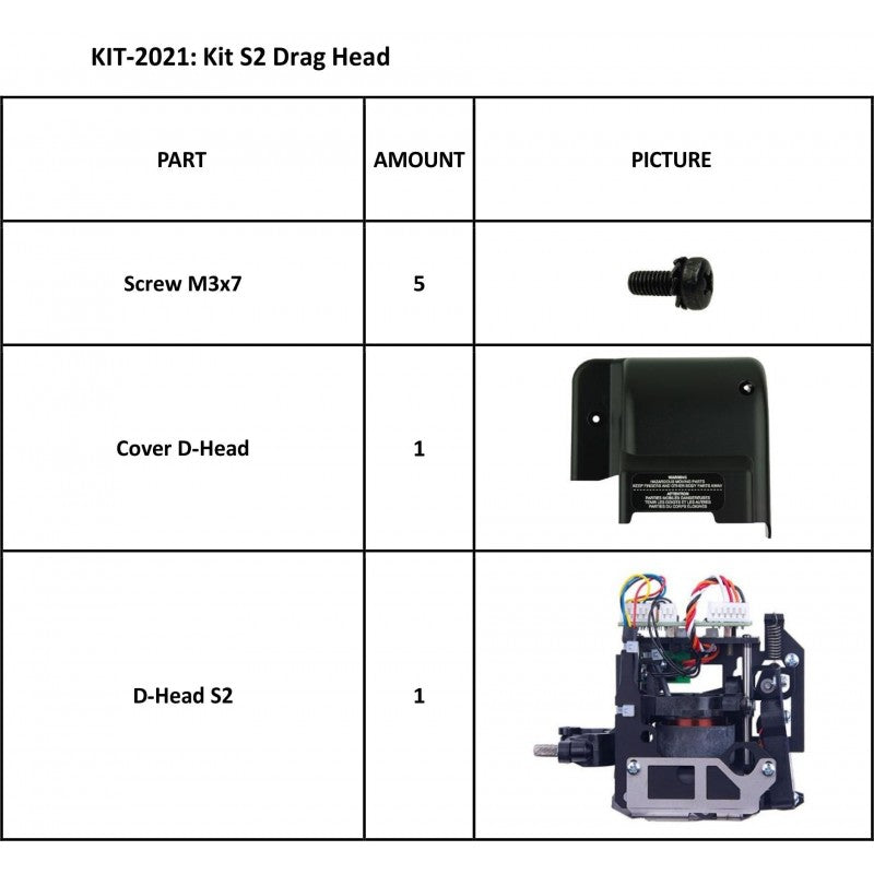 Kit de cabezal de arrastre para la serie S(2)Class (KIT-2021)