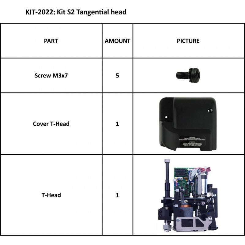 Kit S2 Cabezal Tangencial para Summa S2 Series T120, T140, T160, T75 (KIT-2022) 