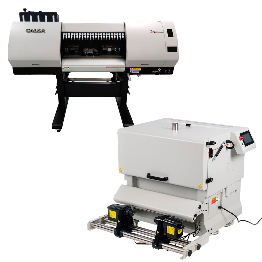 Sistema de impresión DTF CALCA Ultra PRO II de 24 pulgadas (cabezales duales Epson I3200-A1, agitador de polvo compacto y secador)