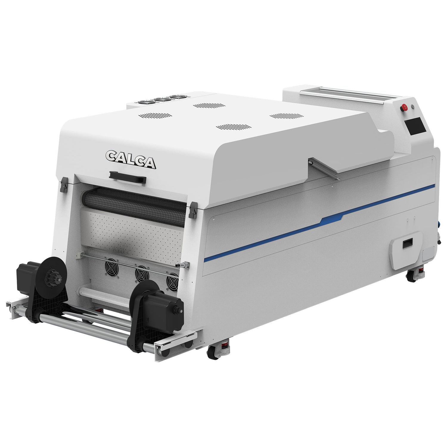 Agitador y secador de polvo DTF de alta velocidad CALCA PRO de 25,5 pulgadas con purificador de aire integrado y pantalla táctil