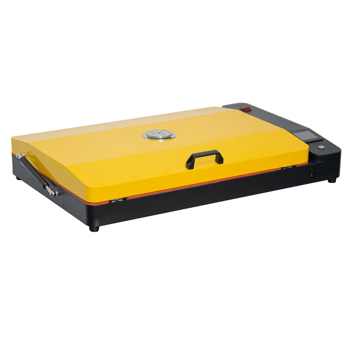 Horno DTF de 17 x 23,6 pulgadas con control de temperatura, película de transferencia de curado para horno DTF profesional, modelo de hoja DTF con parte superior abierta y filtro pequeño.