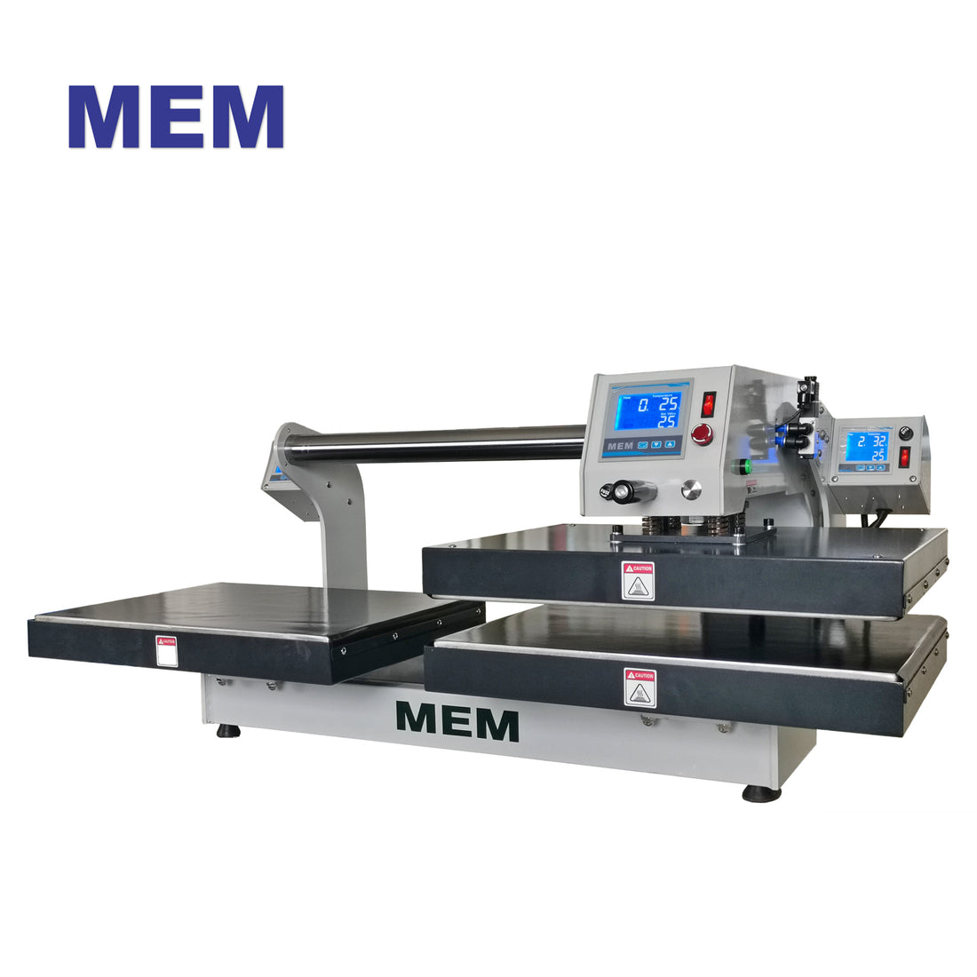 MEM 20" x 24" Semi-Automatic Pneumatic Heat Press Dual Heating Platen Top &amp; Bottom Heating for T-Shirt HTV DIY Fabric Printing