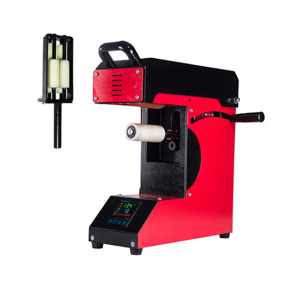 Máquina de prensado térmico para tazas de plástico y vidrio con rodillo y bolígrafo